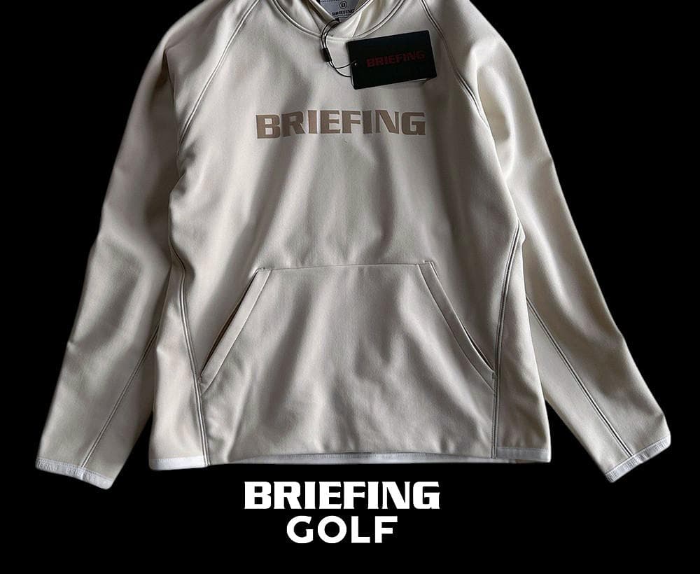 最終値下げ！新品タグ付 ブリーフィングゴルフ新作 現行 フロッキーロゴパーカー