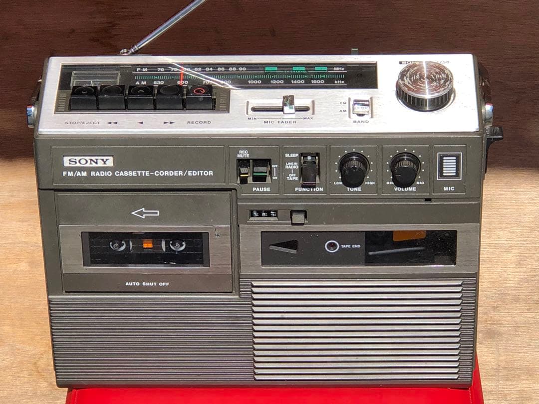 SONY ソニー 昭和レトロ ラジオ　CF-1750 カセットコーダー　ジャンク