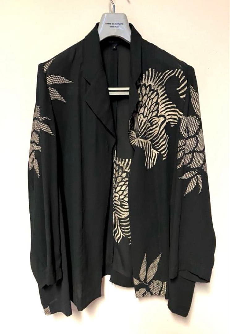【アーカイブ❣️】コムデギャルソン ジョーゼット素材和柄デザインジャケット M