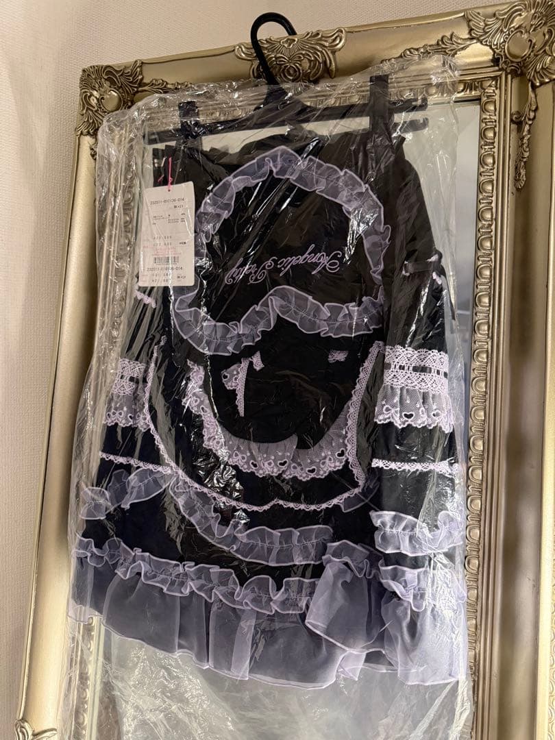 Angelic Pretty Heart胸あて付スカート Heartカチューシャ