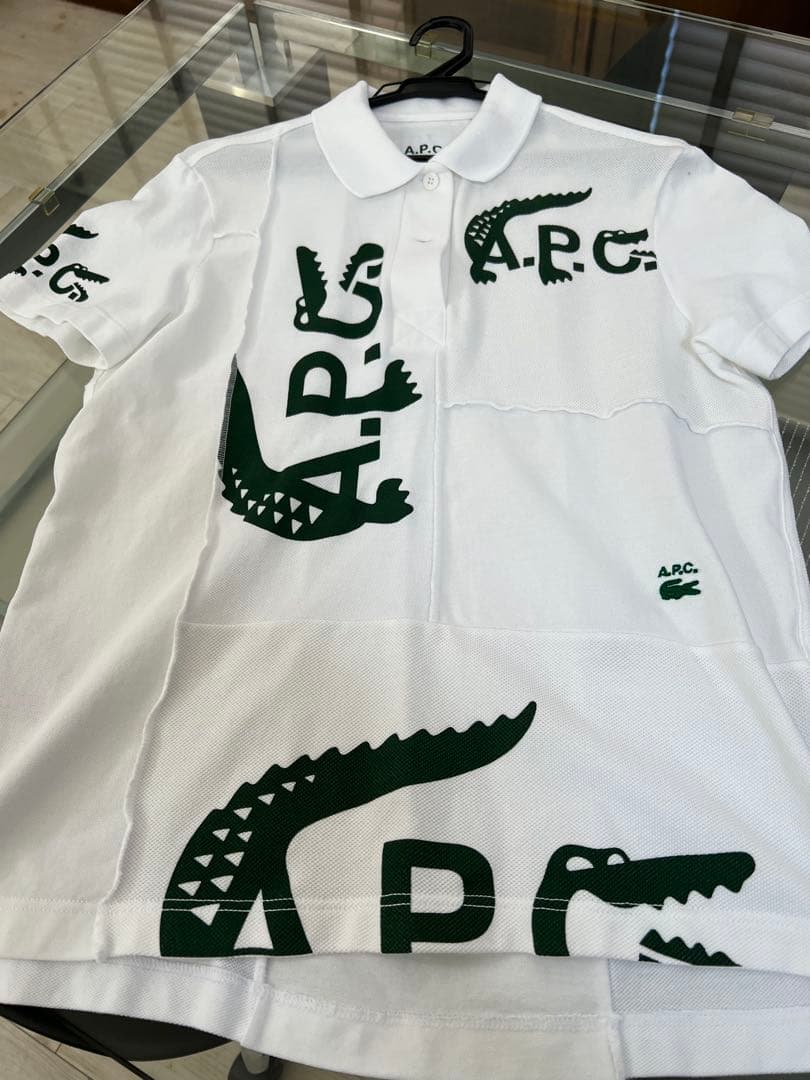 『Lacoste x A.P.C.』 コラボ パッチワークポロシャツ