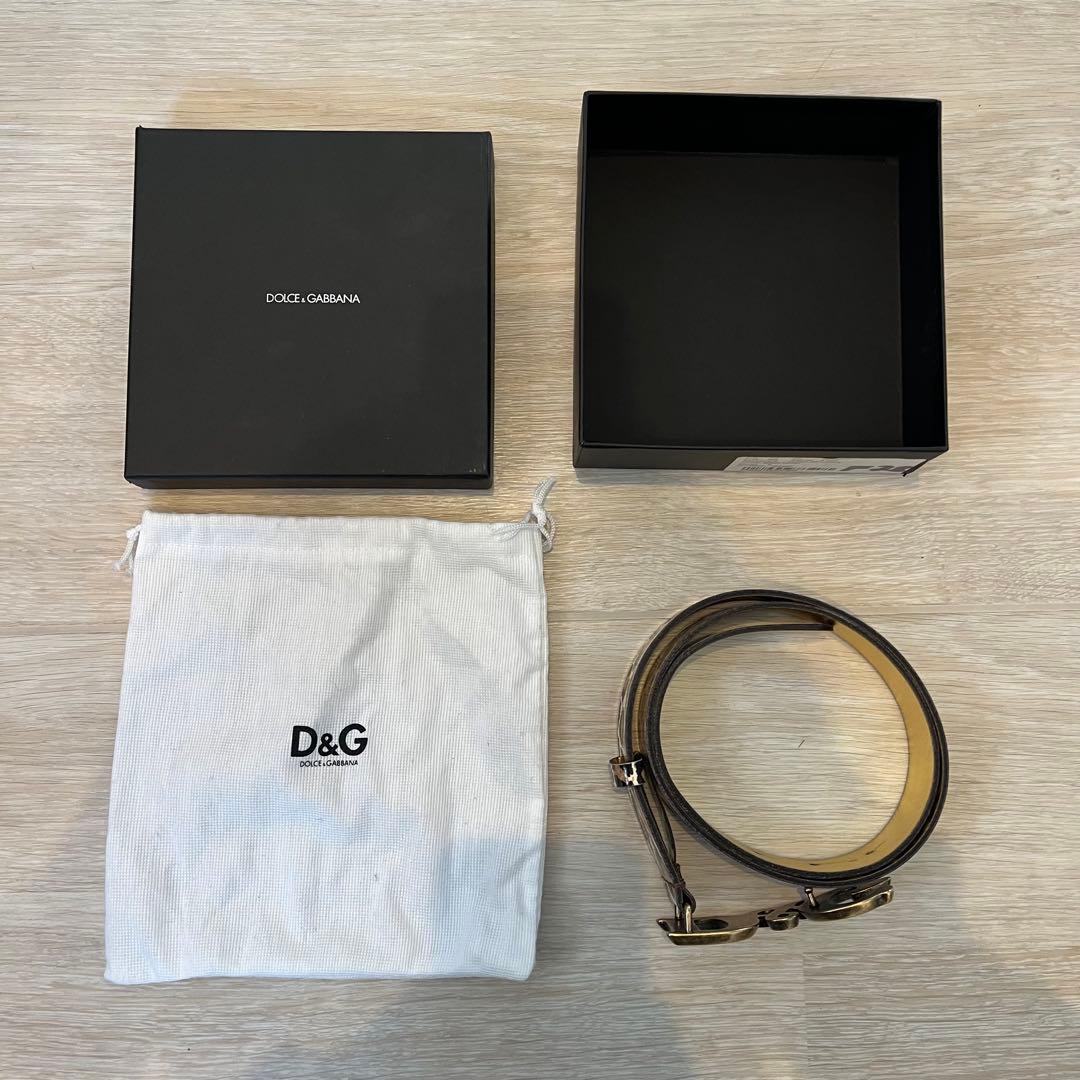 美品 ドルチェアンドガッバーナ メンズ ベルト ヒョウ レオパード