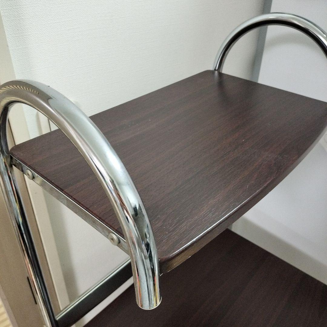 美品　NOCE ノーチェ ダークブラウン キッチン家電棚　多層収納棚