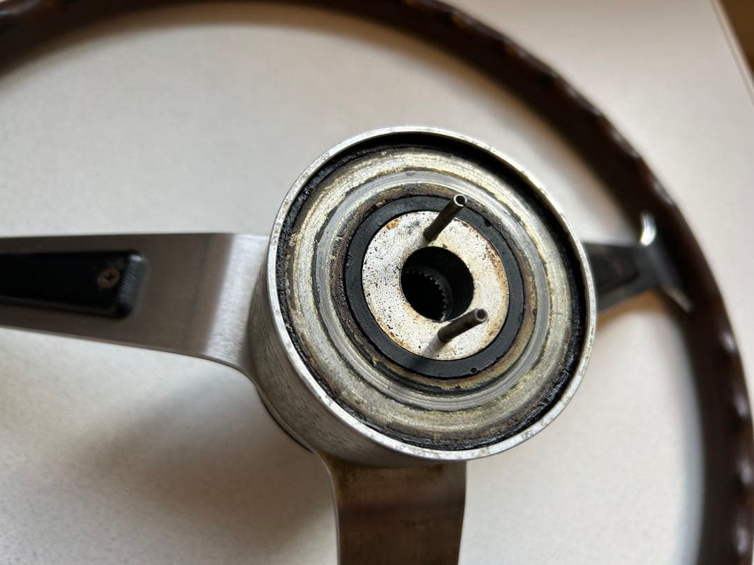 【希少】ダットサンサニー1000 ウッドステアリング　純正オプション