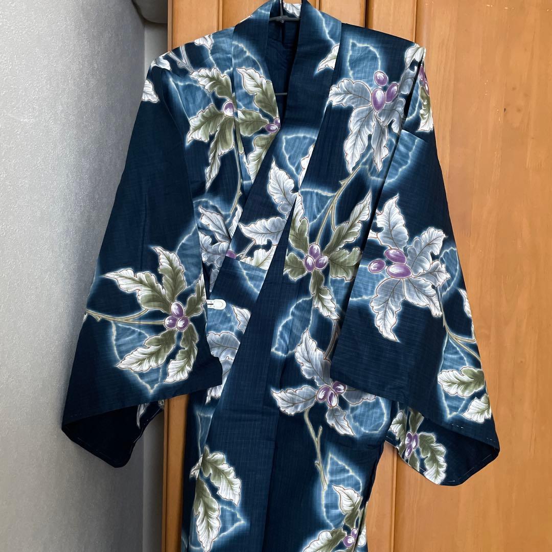 日本製　高級浴衣　しつけ糸付　貴重な手縫い　最終お値下げ！