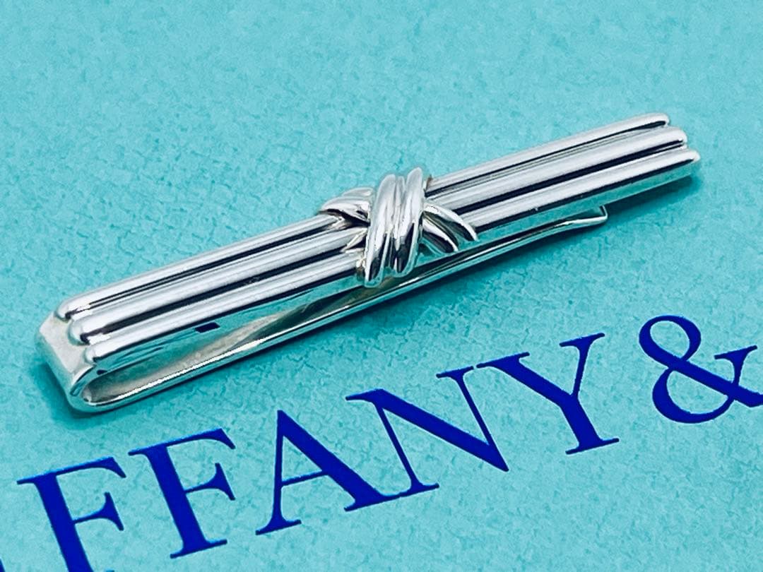 c832 美品　ティファニー　1992 シグネチャー　ネクタイピン　925