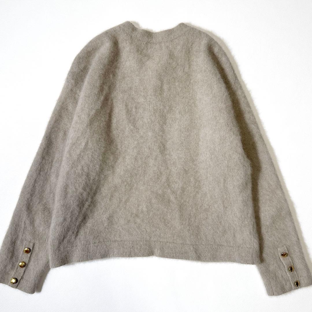 グリーンレーベルリラクシング デイリーエリートカーデ ベージュ カシミヤ