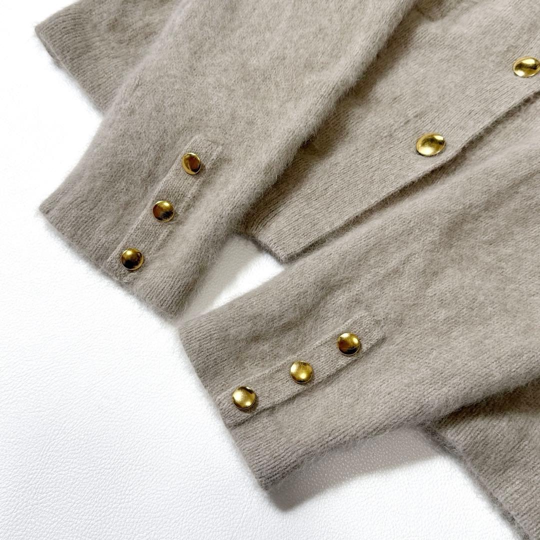 グリーンレーベルリラクシング デイリーエリートカーデ ベージュ カシミヤ