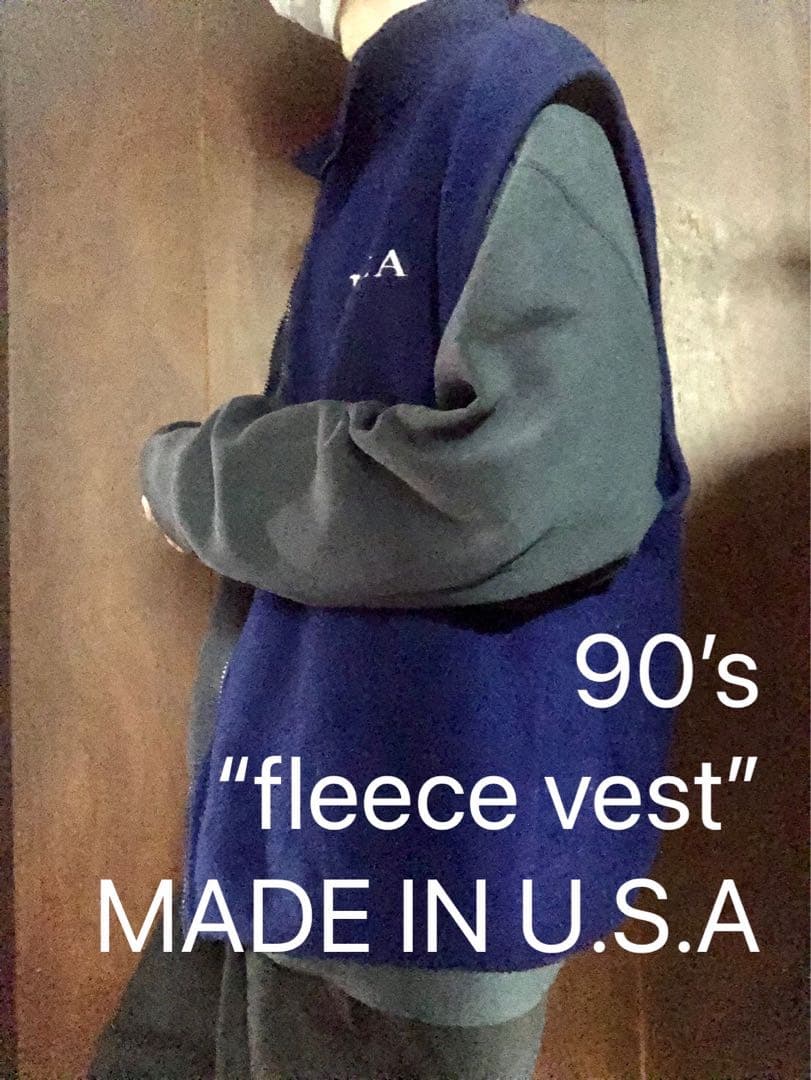 90’s USA製 BOATHOUSE フリースベスト