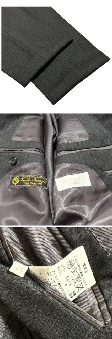 【極美品】エディフィス★EDIFICE★ロロピアーナSuper120’Sスーツ