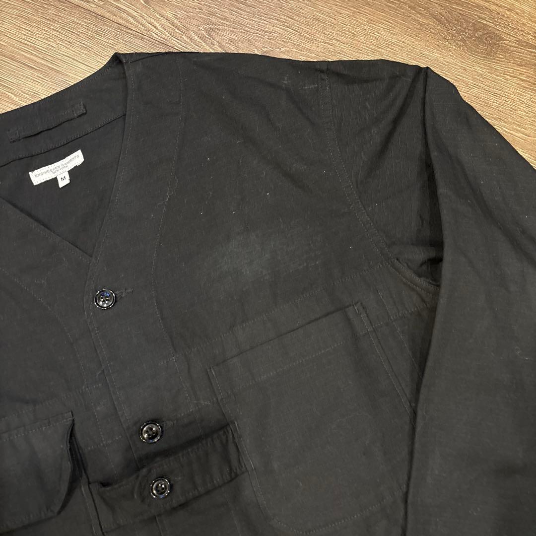 Engineered Garments ノーカラージャケット ブラック M