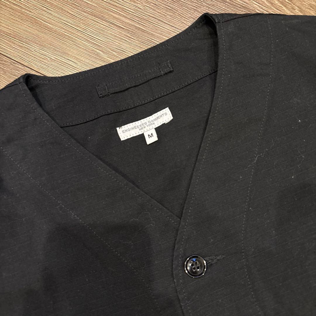 Engineered Garments ノーカラージャケット ブラック M