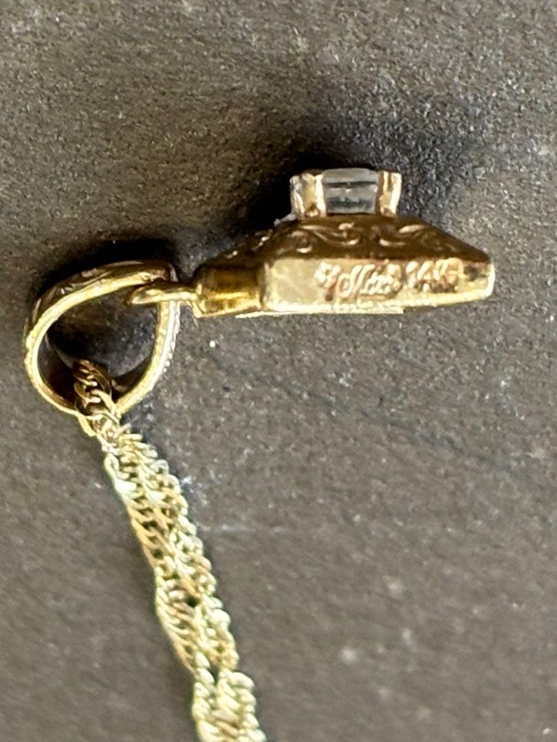 Maxi ハワイアンジュエリー　水晶ネックレス45cm