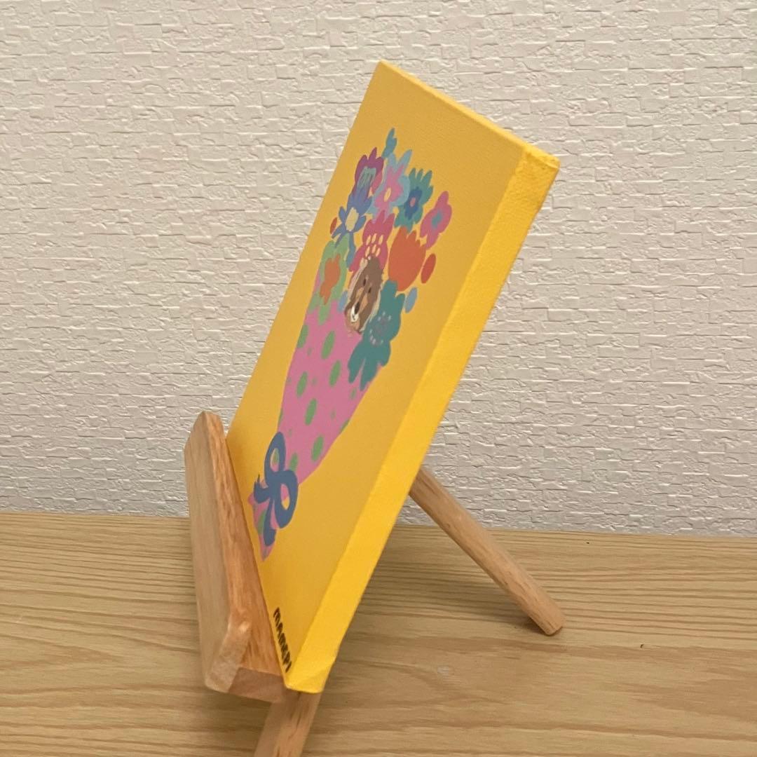 wawon　原画　２枚セット　【わんちゃんとハッピッピ花束】【ぬくもり】