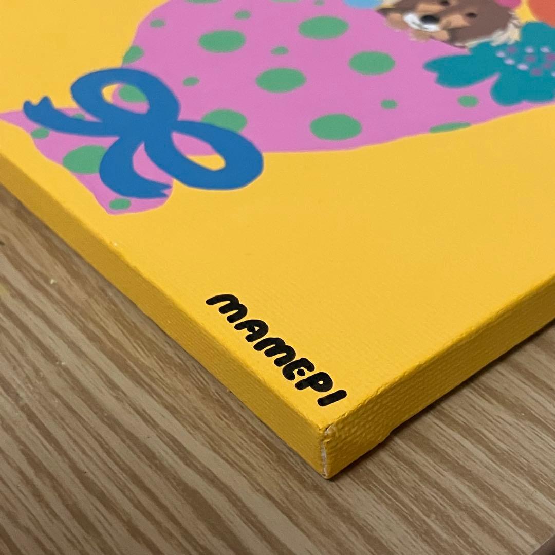 wawon　原画　２枚セット　【わんちゃんとハッピッピ花束】【ぬくもり】