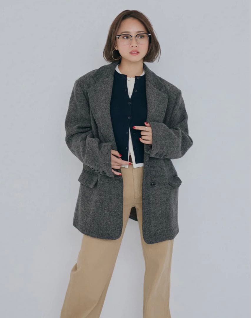 【シールームリン】collab オーバーショルダーテーラードジャケット