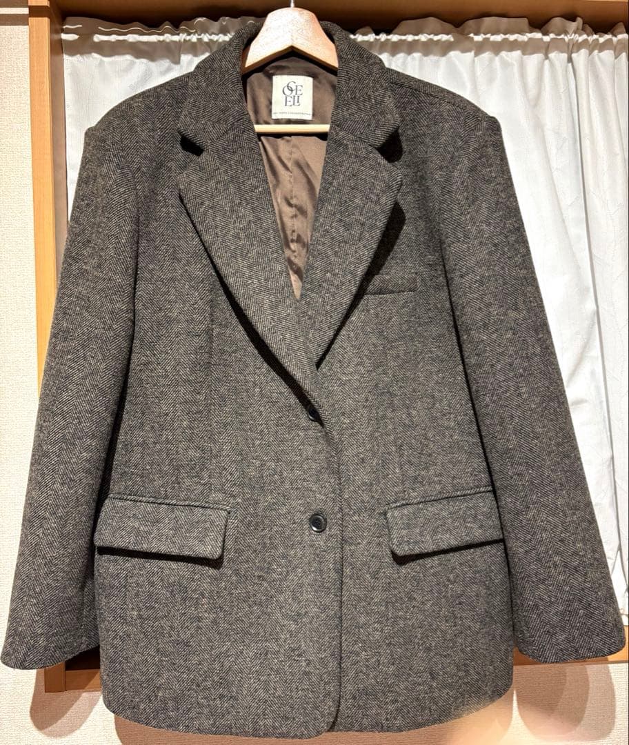 【シールームリン】collab オーバーショルダーテーラードジャケット