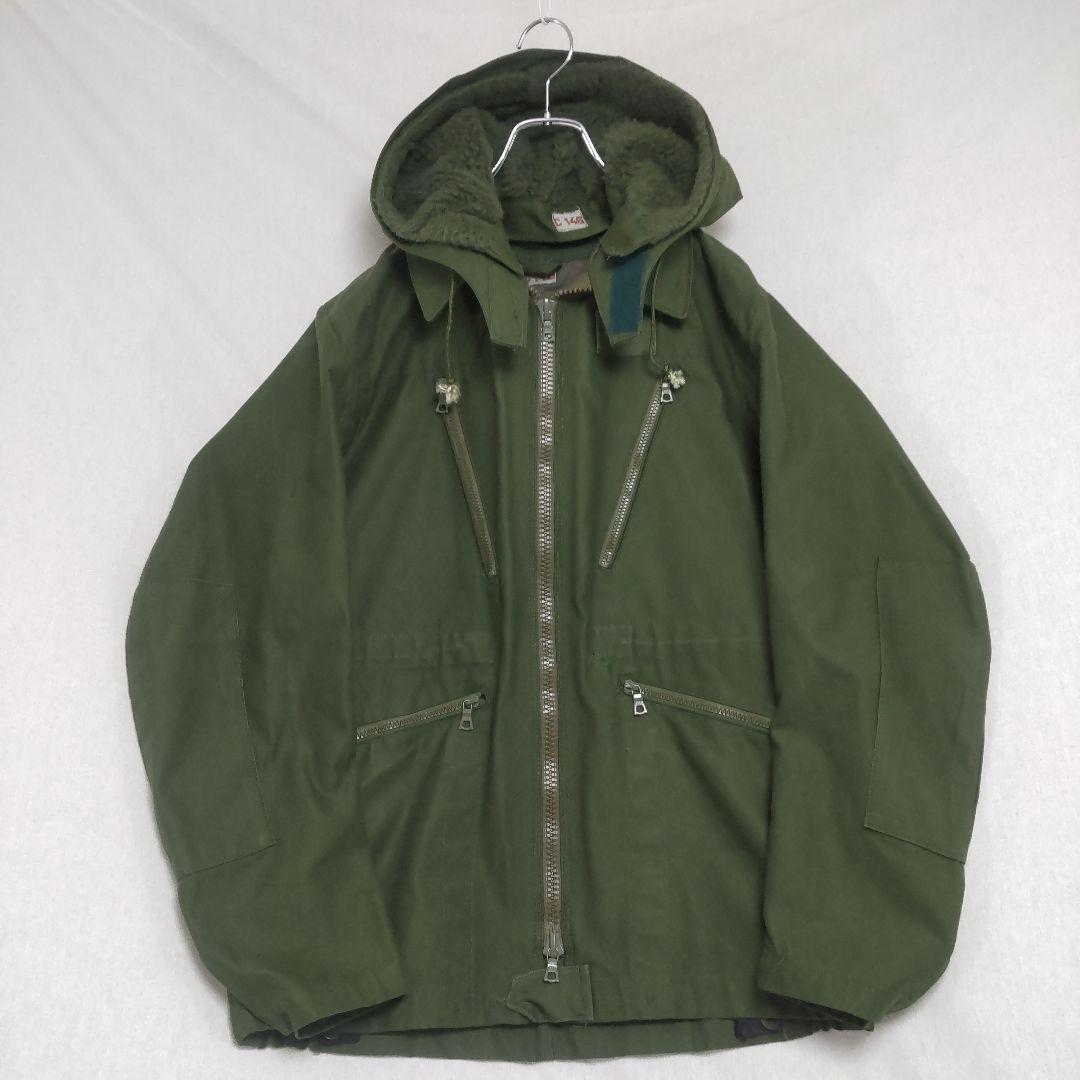 スウェーデン軍 70s M69 タンカースジャケット C146 戦車兵用 フード