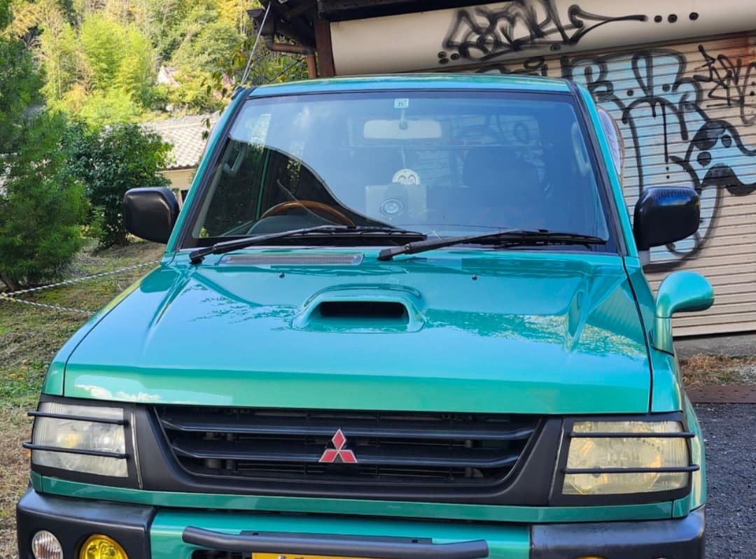 パジェロミニ　ヘッドライトガード　左右