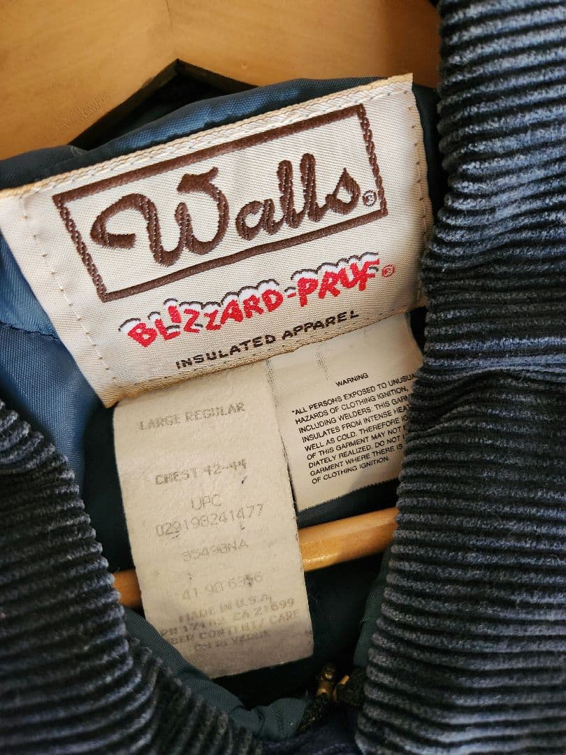 Walls Blizzard-Pruf ネイビー コーデュロイジャケット