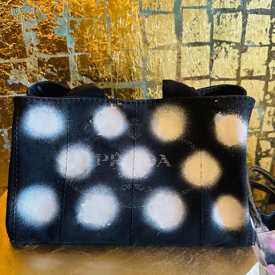 PRADA カナパ　ビンテージ　アーティストペイント