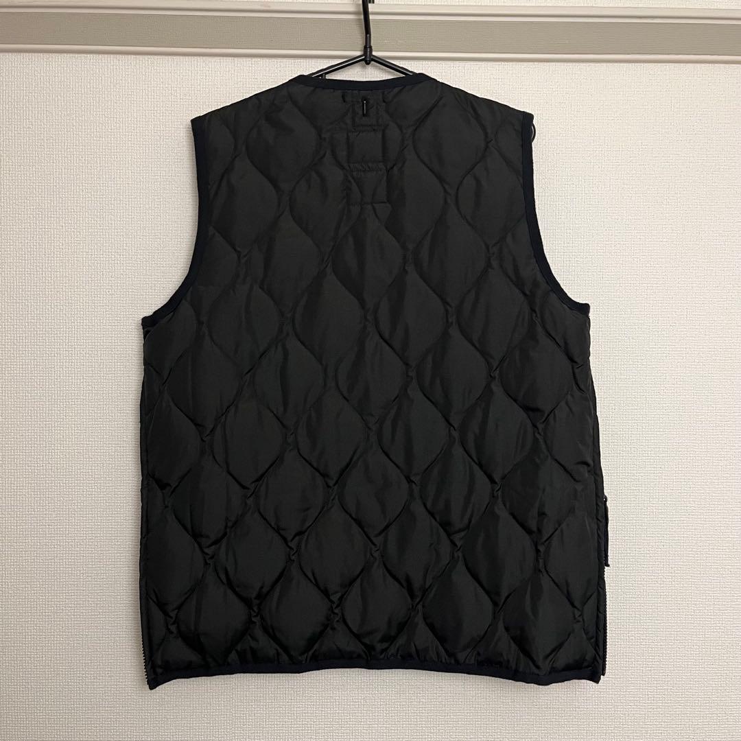 TAION ミリタリーVネックジップ ダウンベスト TAION-001ZML-1