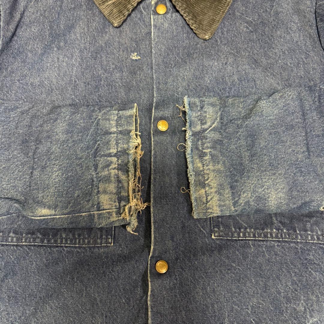 70's〜 Walls デニム カバーオール 裏地ブランケット USA製