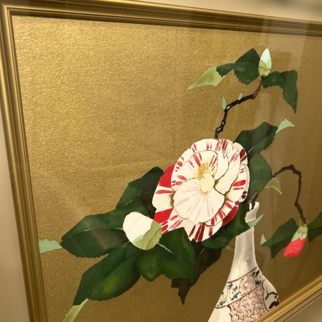 正規品）小倉遊亀リトグラフ（瓶花）滋賀県出身絵画版画