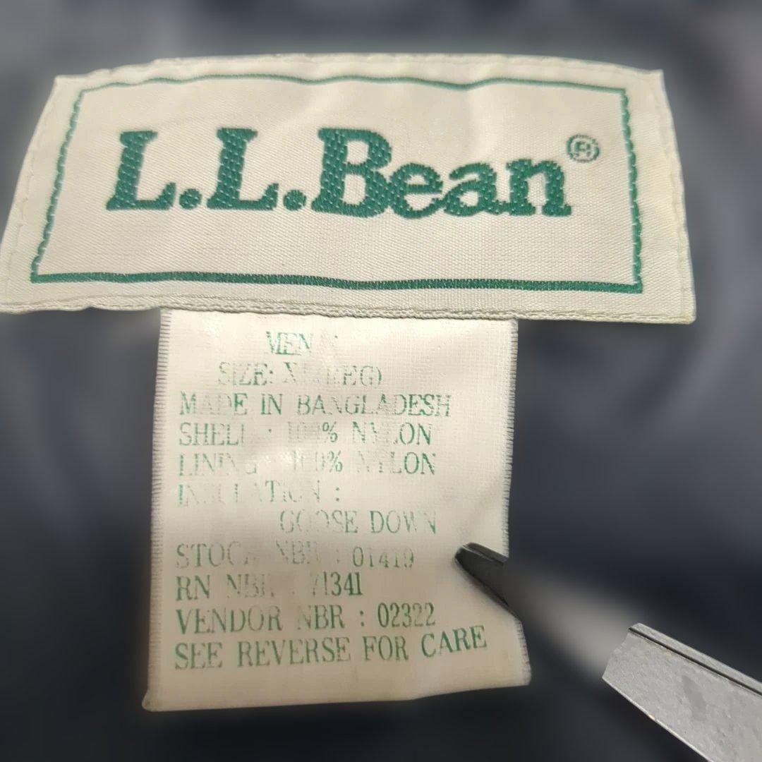 LL.Bean 80～90年代 パッカブル ダウンベスト ブラック 傷あり XL