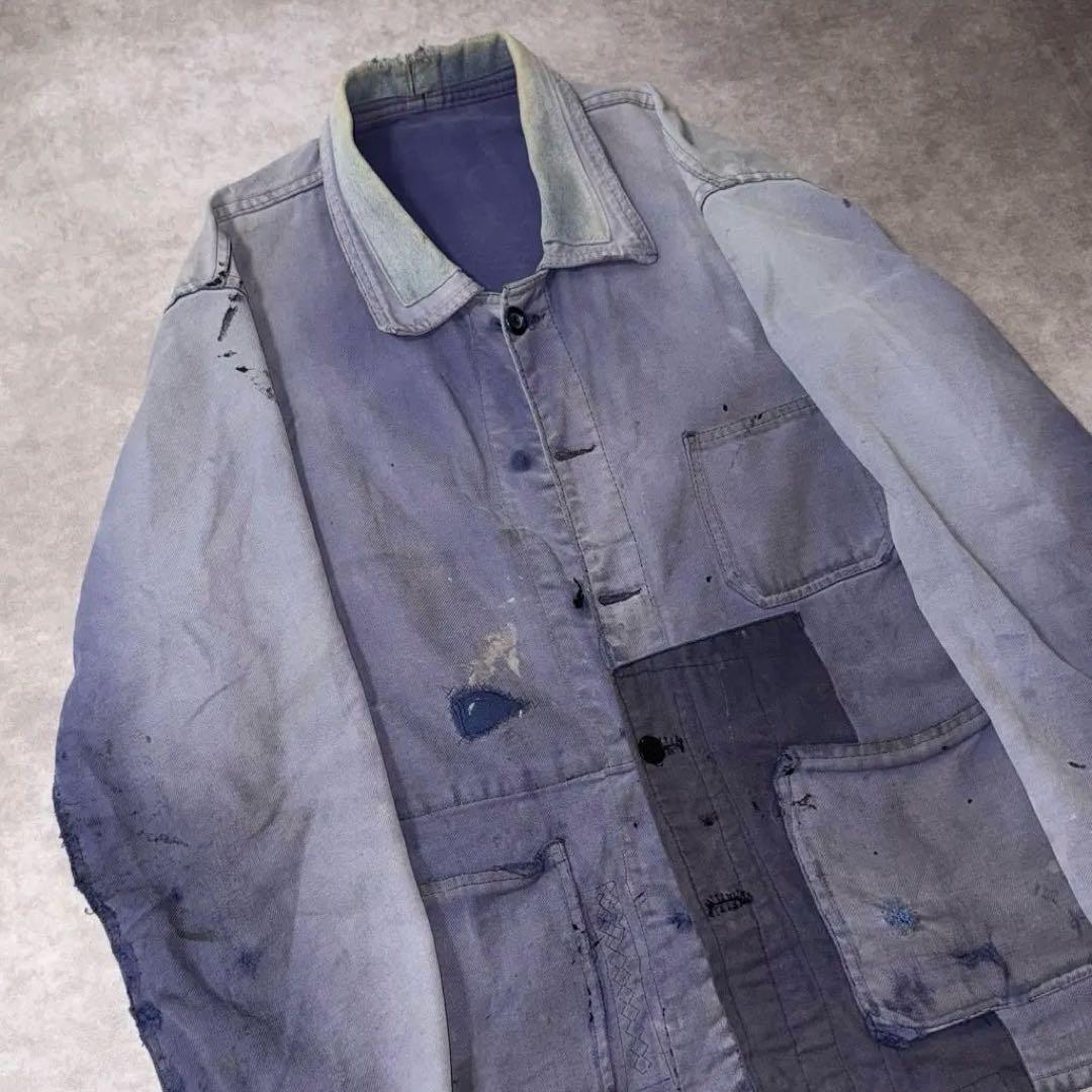 50s French work jacket 襤褸の美学 big size