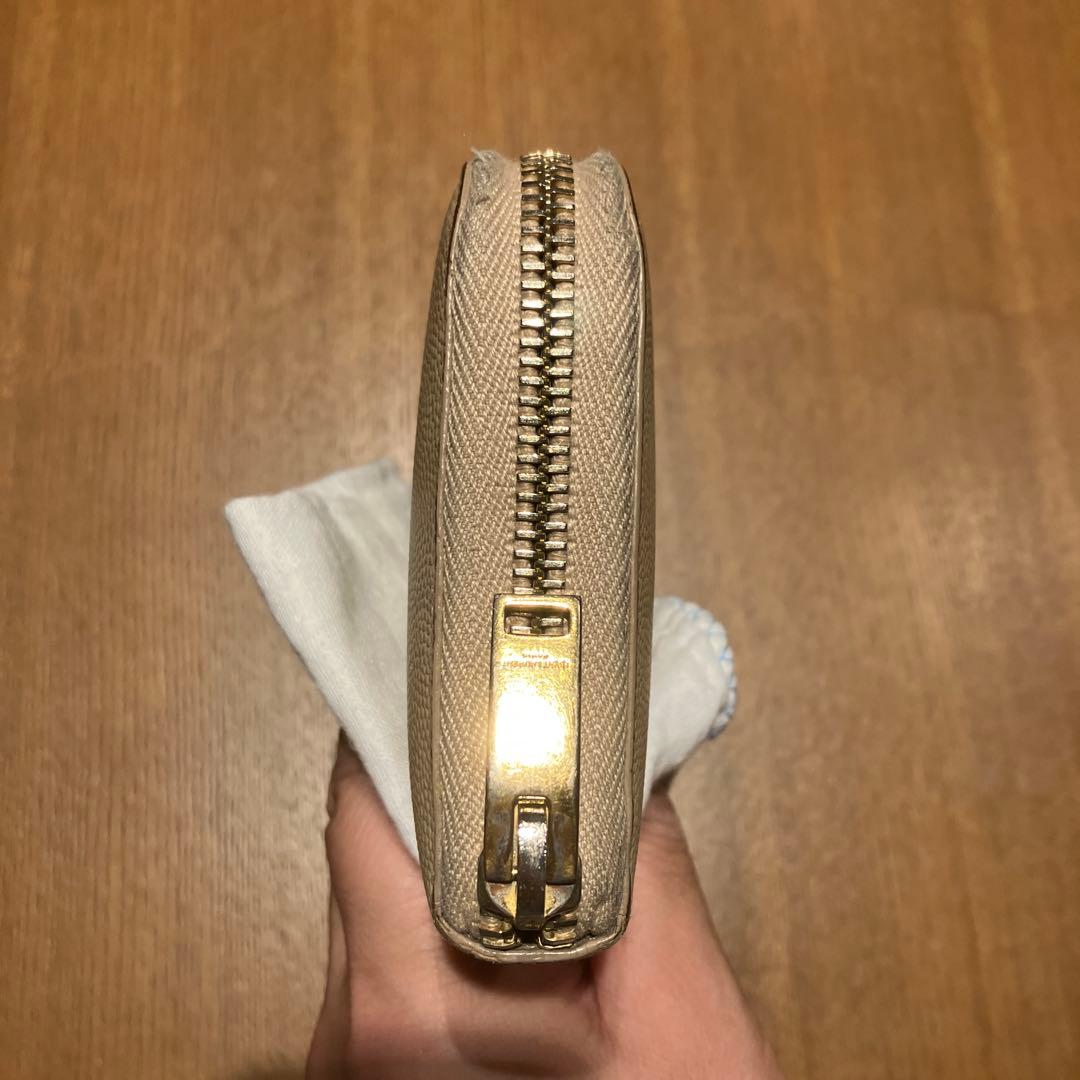 YSL ベージュ 長財布　レザー