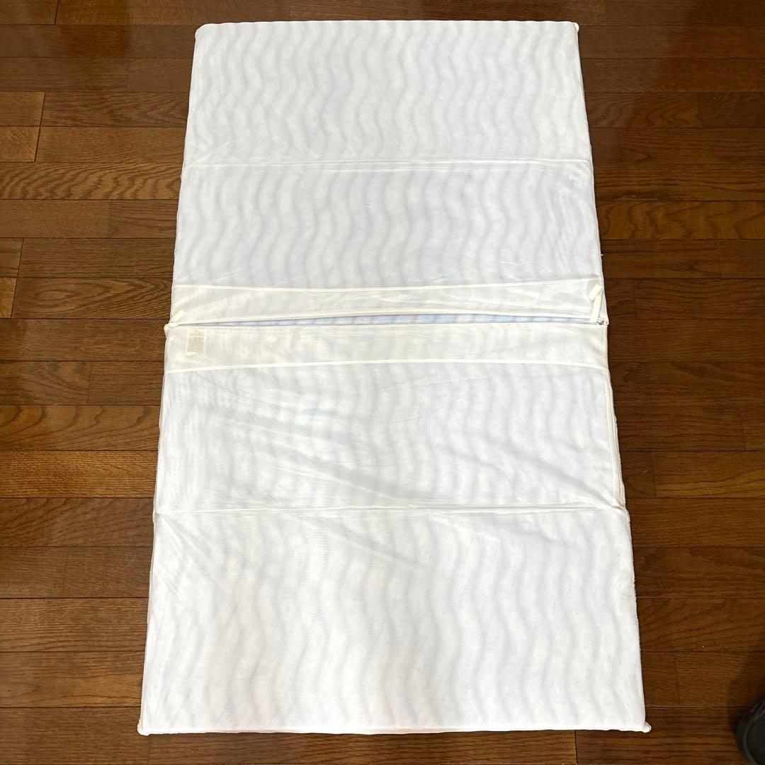 【美品】西川布団　最高級ラジカル4分割敷きふとん(防水パッドシーツ付き)