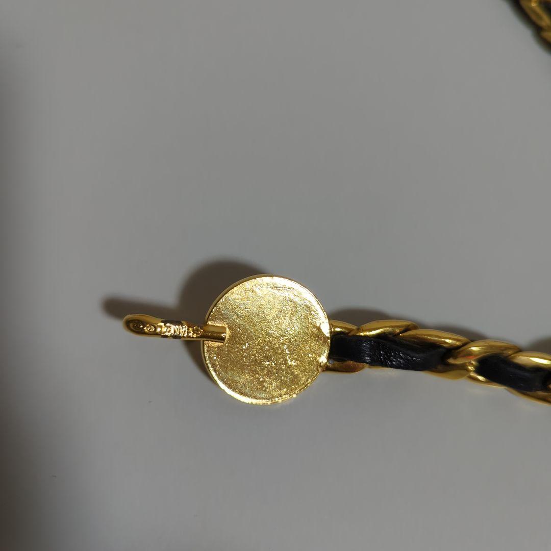 シャネル ゴールド ブラック チェーンベルト