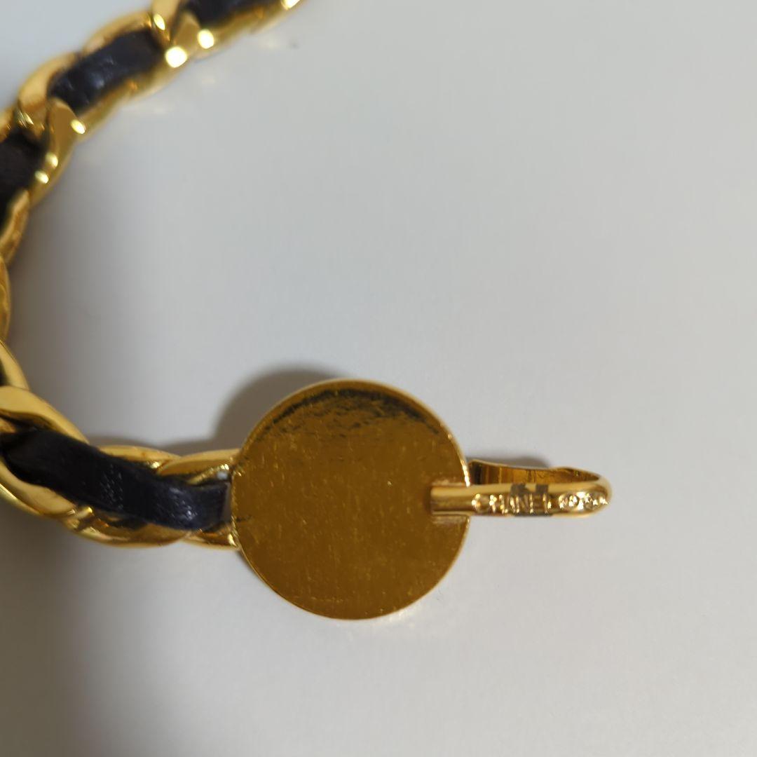 シャネル ゴールド ブラック チェーンベルト