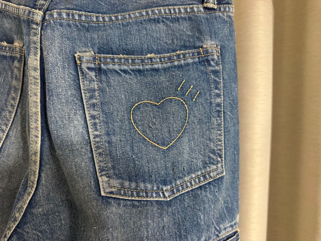 HUMAN MADE ストレートデニムパンツ インディゴ 30インチ