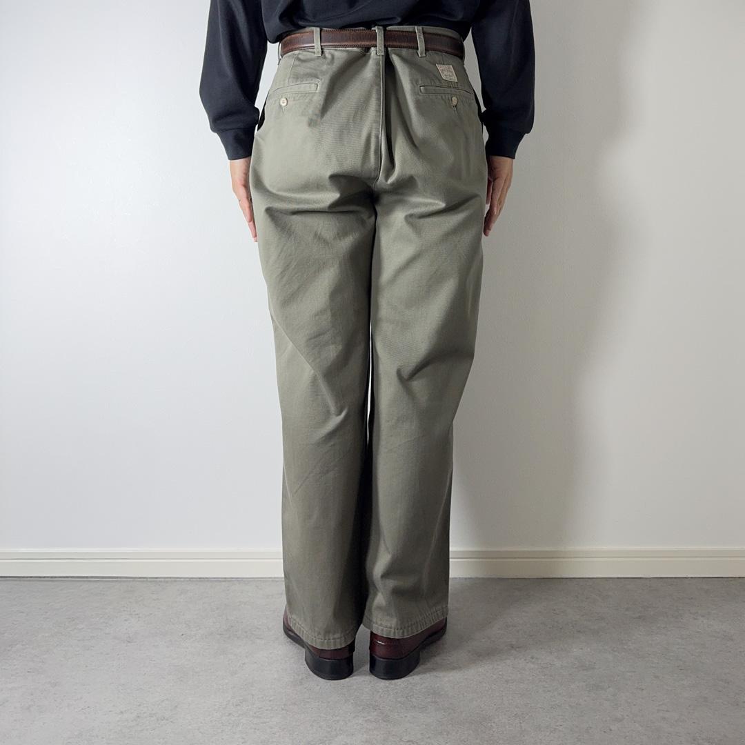 PoloRalphLauren90s初期タグUSA製ポロチノカーキ古着