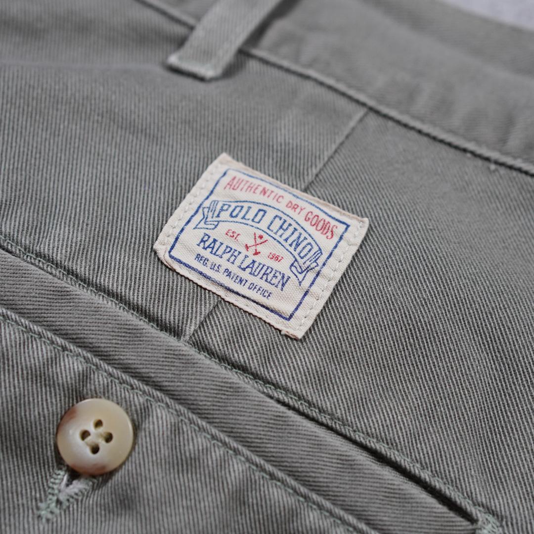 PoloRalphLauren90s初期タグUSA製ポロチノカーキ古着