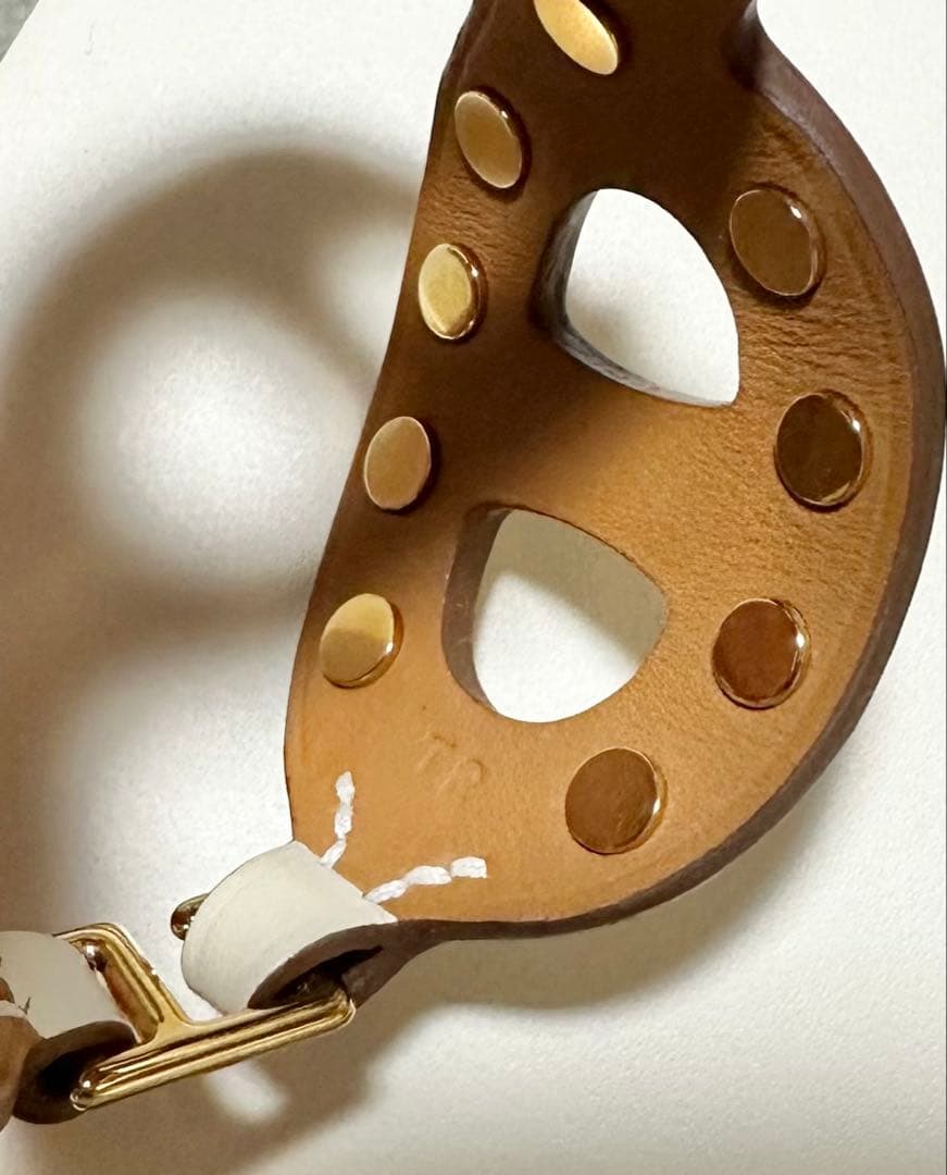 最終値下 HERMES エルメス シェーヌダンクル レザーバングル スタッズ