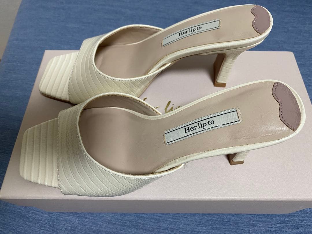 靴 Herlipto Square-Toe Mules 37