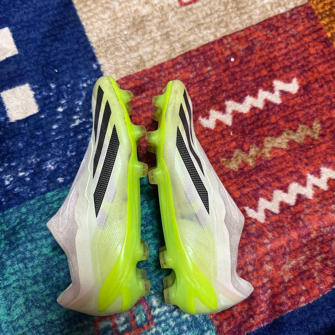 アディダス サッカーシューズ スパイク ホワイト/イエローX