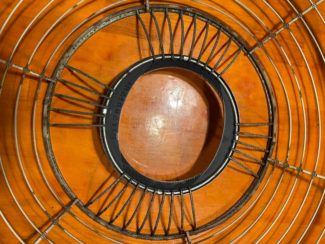 稼働品！　三菱電機　卓上扇風機 リモコン付き　希少 鉄製　ブロカント　壁掛け