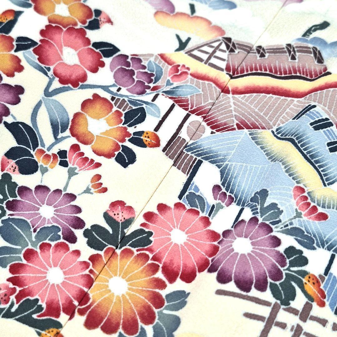 新品 正絹 手描き友禅 訪問着 袷 未使用品