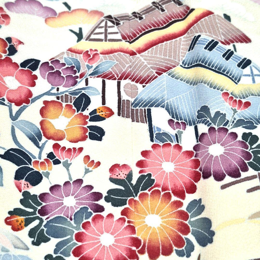 新品 正絹 手描き友禅 訪問着 袷 未使用品