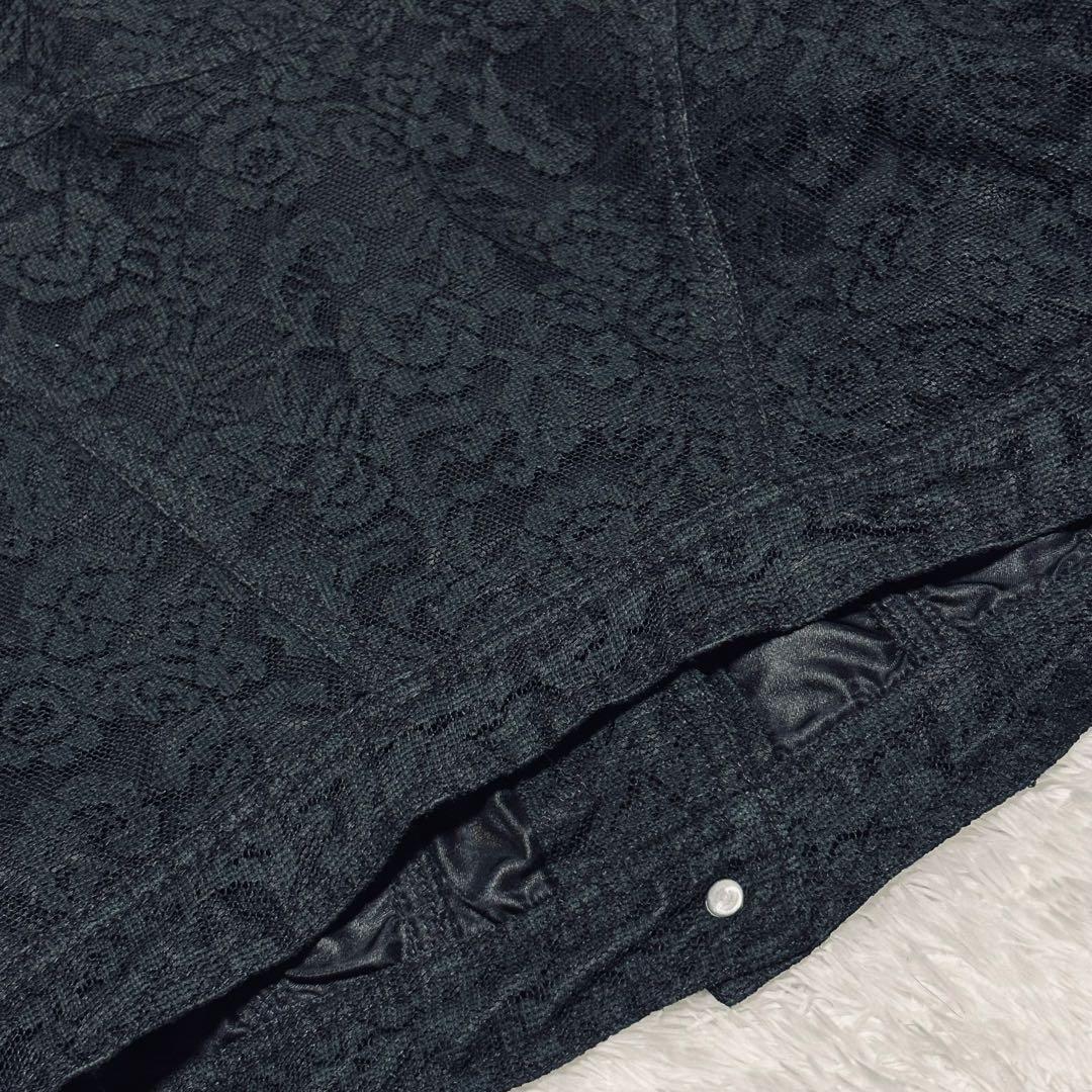 極希少 ヴェルサーチ クロップド丈 短丈 ジャケット レース メデューサ 黒