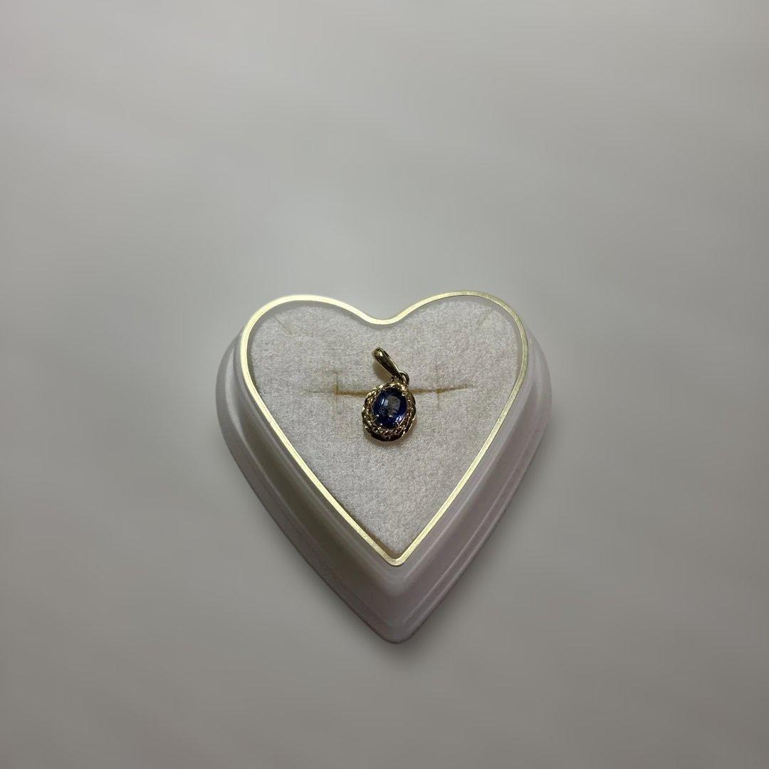 k18 サファイア　ペンダントトップ