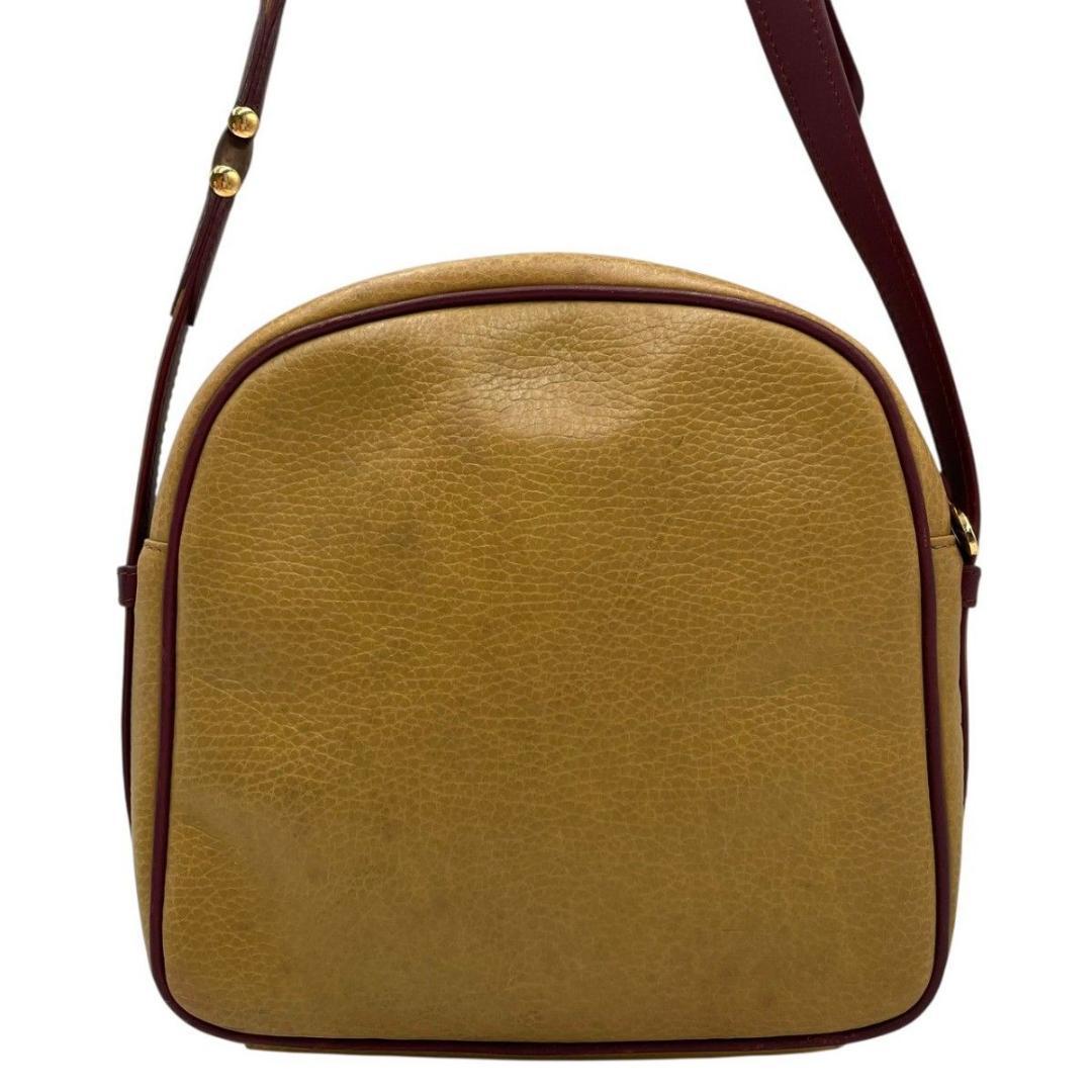 Cartier カルティエ ショルダーバッグ レザー イエロー ポシェット