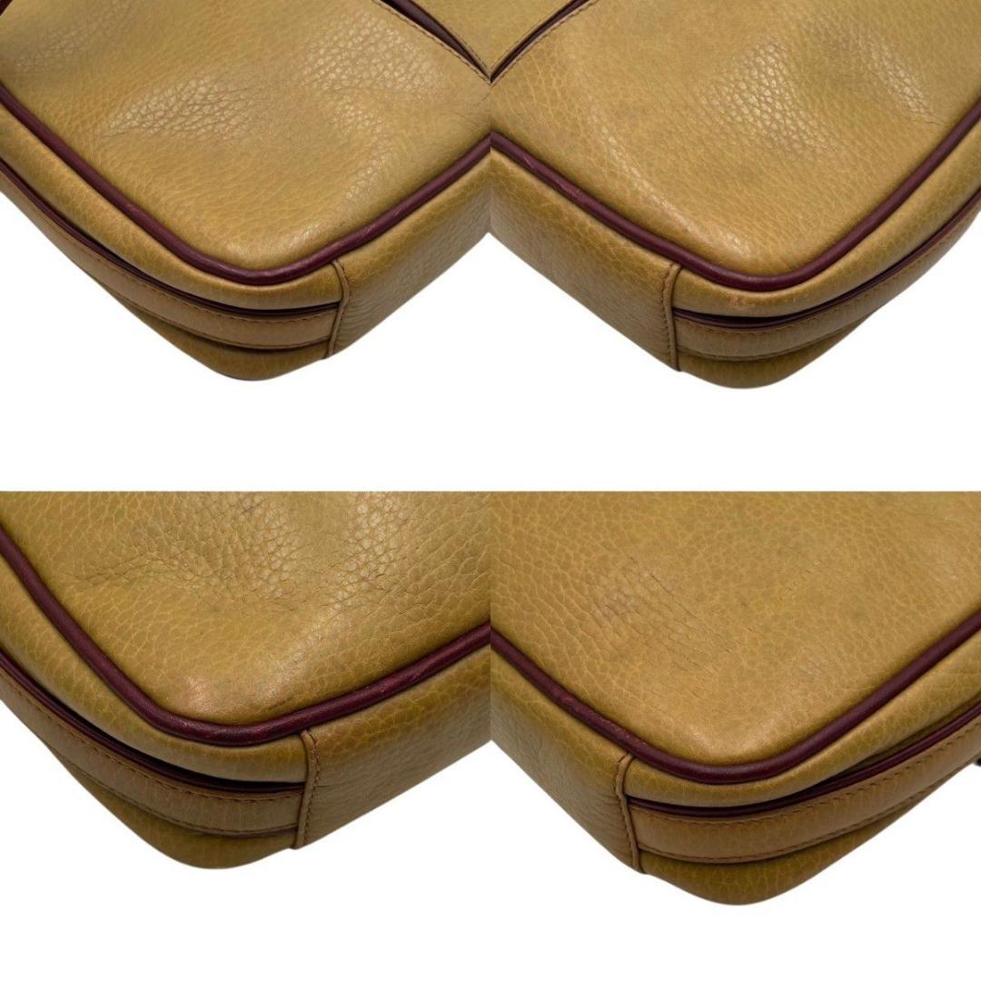 Cartier カルティエ ショルダーバッグ レザー イエロー ポシェット