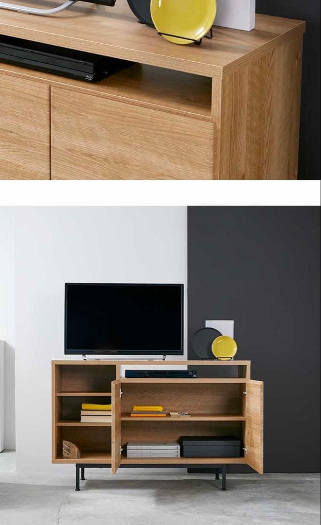 【美品】テレビボード ハイタイプ 収納 日本製 シンプル キャビネット棚