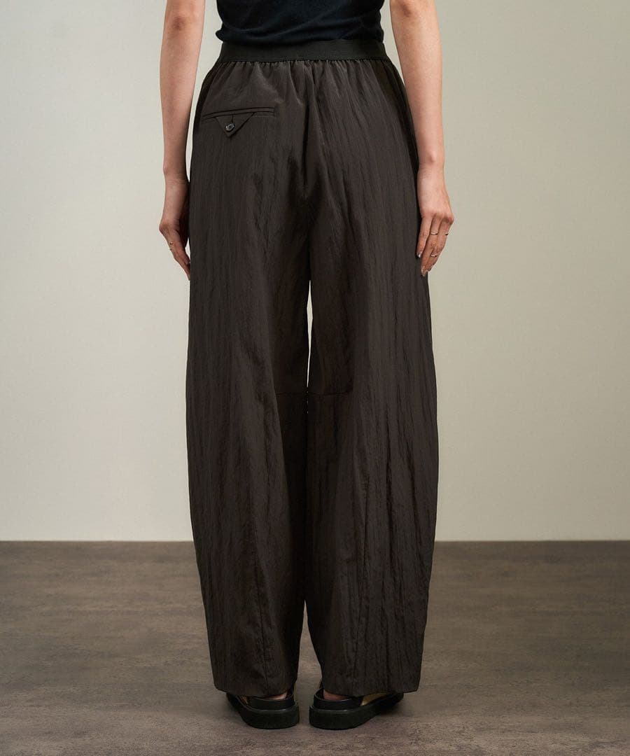 SALON adam et rope' ウールナイロンワッシャーパンツ