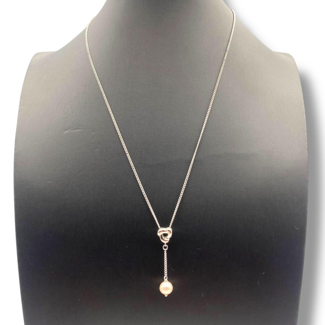 極美品 TASAKI タサキ 1粒パールネックレス 約6.3mm本真珠 シルバー